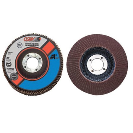 Cgw Abrasives 4-1-2 Inchx7-8 Inch T27 A Cubedreg 40 Grit Flap Disc 421-39402